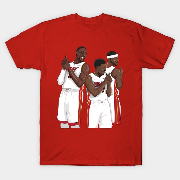 Bam Adebayo x Kyle Lowry x Jimmy Butler T-Shirt by xavierjfong